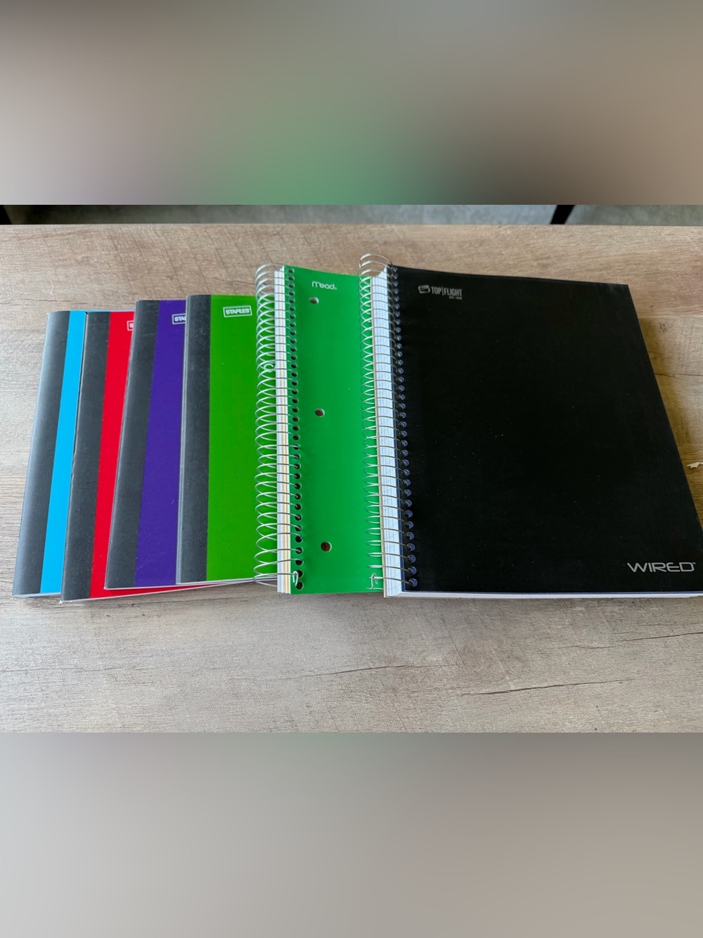 Spiral Wirebound Notebooks and composition